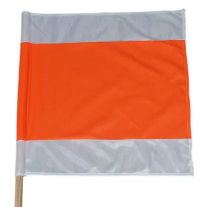 Warnflagge weiß/orange/weiß