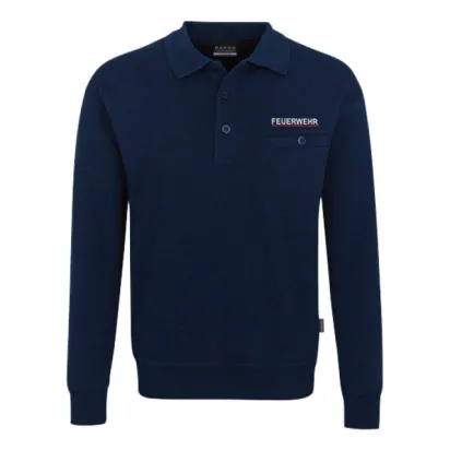 Sweatshirt BÜTTNER, mit Polokragen