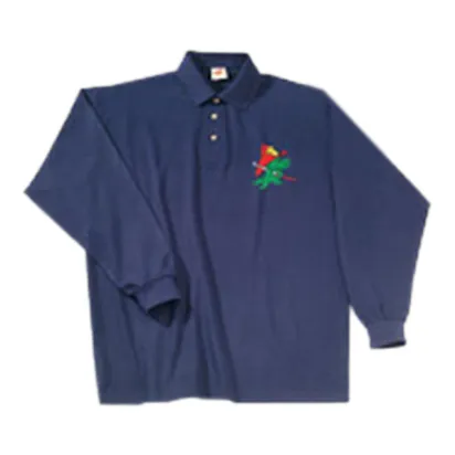 Poloshirt Langarm, navyblau