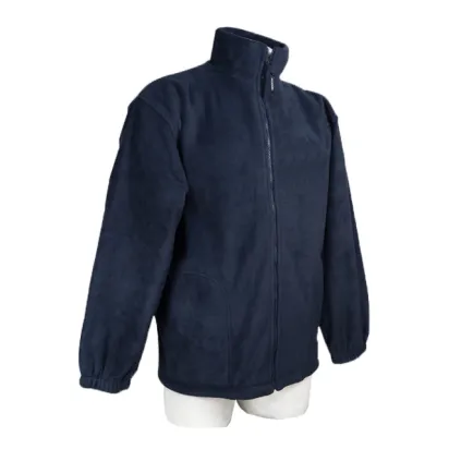 Fleecejacke PELKOTEX, navyblau, mit Stick