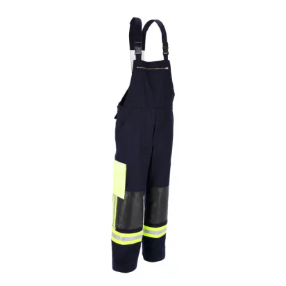 Latzhose THL, schwarzblau/gelb