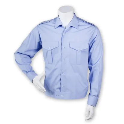 Blouson, 1/1 Arm, mit Schulterklappen, himmelblau