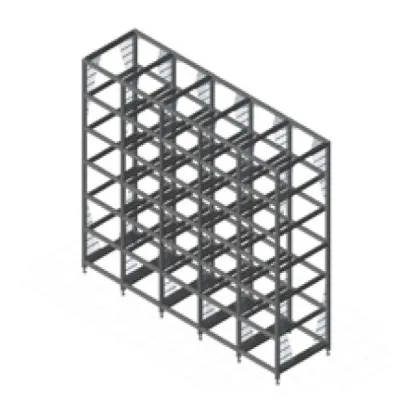 Regalsystem hoch, 5 Felder