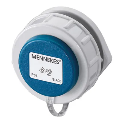 Schuko®-Anbausteckdose 2P+E, 230 V/16 A, ovaler Flansch