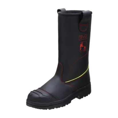 Schaftstiefel aus glattem Leder