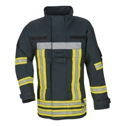 Einsatzjacke THL, schwarzblau, Reflex segmentiert