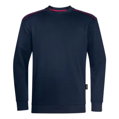 Sweatshirt, navy/rot