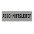 Klettschild 150x50 mm