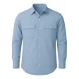 Diensthemd, 1/1 Arm, extra lang, himmelblau