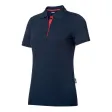 Damen Poloshirt, navy/rot, individualisierbar