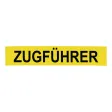 Klettschild Feuerwehr 420x80 mm, neongelb reflektierend