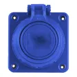 Schutzkontakt-Einbausteckdose A2P+E, 230 V/16, eckiger Flansch