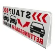 Innenschild RETTUNGSGASSE BILDEN, Klemmschild