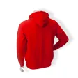 Kapuzen-Sweatshirt, rot, mit durchgehendem Reißverschluss