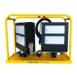 Scheinwerfercontainer TREBLE-LIGHT mit 2 Flutlichtstrahlern