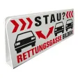 Innenschild RETTUNGSGASSE BILDEN, Klemmschild
