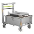 Rollcontainer Tragkraftspritze, Saugschläuche stehend