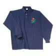 Poloshirt Langarm, navyblau