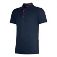 Herren Poloshirt, navy/rot, individualisierbar