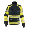 Einsatzjacke THL X-pro Solution, dunkelblau/leuchtgelb, Rückenaufdruck FEUERWEHR silber reflektierend