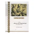 Urkunde für treue Mitgliedschaft