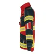 Einsatzjacke X-Pro Dynamic, rot/dunkelblau, Rückenaufdruck FEUERWEHR leuchtgelb