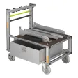 Rollcontainer Tragkraftspritze, Saugschläuche stehend