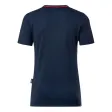 Damen T-Shirt, navy/rot