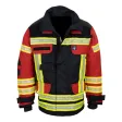 Einsatzjacke TECHNO EXTREME, schwarzblau/rot Matrix, Reflex segmentiert
