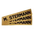 Namenstreifen mit Kettelrand, Bandbreite 110 mm