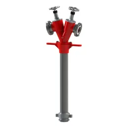 Hydrantenstandrohr DN 80, Abgang 2 x B, Kopf drehbar