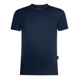 Herren T-Shirt, navy/rot, individualisierbar