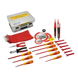 Elektrowerkzeugsatz DIN 14885 im Aluminiumkasten