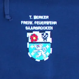 Stickerei Schriftzug zusätzlich