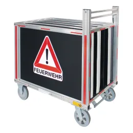Markierungsset Rollcontainer, rot reflektierend