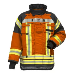 Einsatzjacke SUPREME Modell 109, orange/schwarzblau