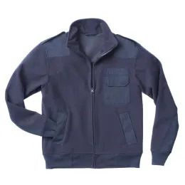 Fleecejacke PELKOTEX, navyblau, mit Membrane und Schulterklappen