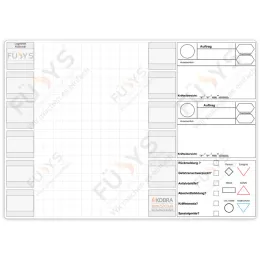 Taktische Arbeitsfolie, magnetisch