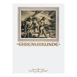Ehrenurkunde mit Motiv
