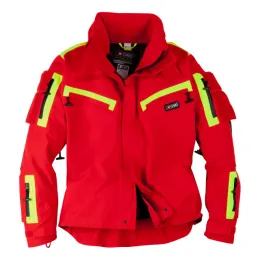 Jacke SKYGARD 2.0, rot/leuchtgelb