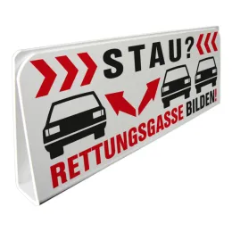 Innenschild RETTUNGSGASSE BILDEN, Klemmschild