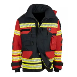 Überjacke RF7, schwarzblau/rot Matrix