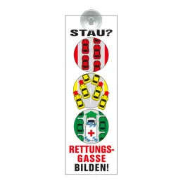 Innenschild RETTUNGSGASSE BILDEN