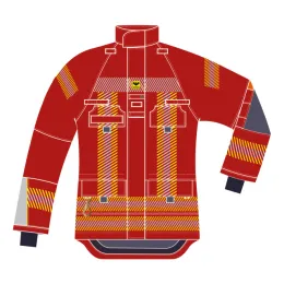 Einsatzjacke TH ASSISTANCE, Modell 001, rot
